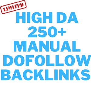 Get 250+ Manual Dofollow Backlinks